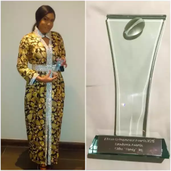 Actress Chika Ike rocks $5,000 Amal Azhari dress African Entrepreneur Awards in London